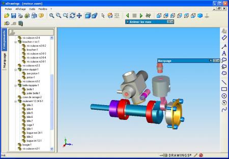 Int�rieur du bloc moteur et carburateur